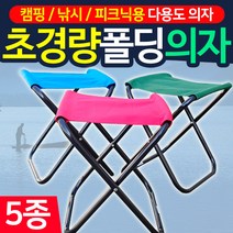 도매짱 접이식 야외 캠핑 낚시의자 휴대용 폴딩 간이의자, 블루