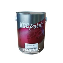 KCC 센스멜골드 3.78L 에나멜페인트 목재 및 철재 유광 무광 외부용 내부용, 은색(유광)