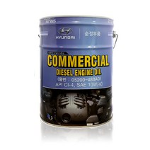 현대모비스 상용디젤 05200-48BA0_20L 디젤 엔진오일, 1개, 05200-48BA0