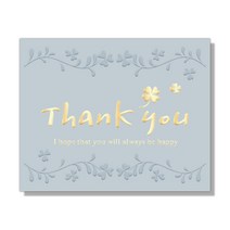 마음담아 다용도 펄지 캘리그라피 카드 봉투 미니카드 카드세트 카드봉투세트, Thank you, 1개