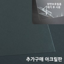 아트홀릭 보석십자수 전용 액자 AT-MDF 250 화이트, 02.아크릴판(구성품40X50cm