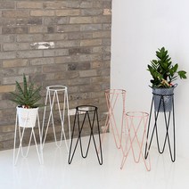 [국내제작]플랜트스탠드/화분스탠드/철제화분스탠드, 블랙(3~7일소요)