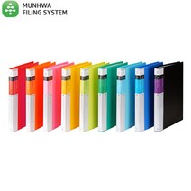 문화 F521-7 PP 인덱스클리어화일 A4 속지40매, 청색