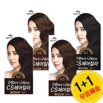 꽃을든남자 간편하게 나눠쓰는 CS 헤어칼라(4회분)1+1, N6 자연갈색, 1개