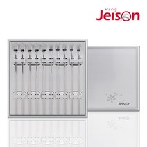 제이손 두배긴 티스푼포크 세트, 1세트, 실버 티스푼 5p + 티포크 5p