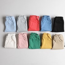 세인트키즈 베리컬러 슬림핏 아기면바지 아동바지