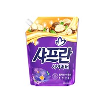 샤프란 시어버터 섬유유연제 릴렉싱 아로마 리필, 2.1L, 1개