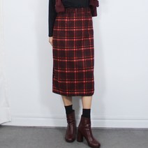 로코드 빅사이즈 타탄체크H스커트(L/XL)