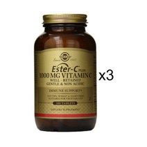 솔가 에스터 C 플러스 비타민 1000 mg 180개입 타블렛, 180정, 3개