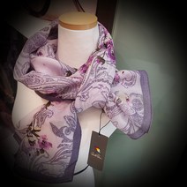 알다 봄 간절기에 플라워 패턴 울 실크 스카프