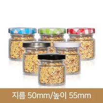 꿀병잼75ml(A-W)100개 46파이, 100개 1BOX, 철마개_체크연두
