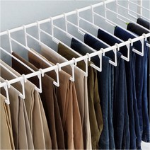 논슬립 바지걸이 바지행거 15P 20P 옷걸이 바퀴부착, 바지걸이 20P세트, 1set
