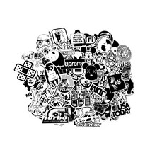 캐리어스티커 노트북 100가지 중복없는 스티커, 01 BLACK and WHITE