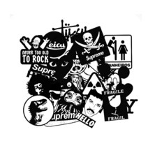 캐리어 노트북 킥보드 스티커 200가지 알뜰, 07 블랙투명100pcs, 1