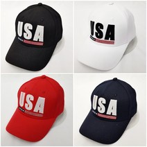 코코로맨틱 남녀공용 USA 이니셜 자수 야구모자 볼캡 모음 5종