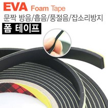 카런 문짝방음 흡음 풍절음 잡소리방지용 EVA 폼 테이프 (중형)