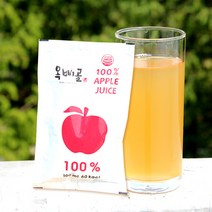 옥삐골 국내산100% 자연스런영농조합 사과즙, 100포, 100ml