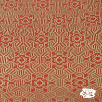 한결한지 금은박한지 친환경한지 박지 전통한지 박인쇄한지, 12-2.전통문양금박한지2-06.빨간색, 2-06.빨간색