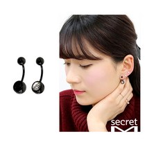 시크릿엠 [바나나] PA161_블랙바나나 귀걸이