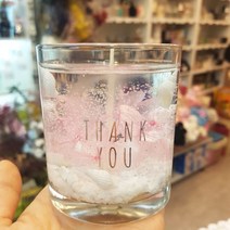 캔들레이디 메세지 스티커 - 캔들 디퓨저, 떙큐 - 투명, 1p