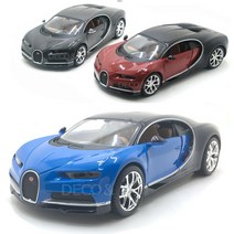 데코앤 다양한 크기의 명차 미니카 시리즈, 1:24부가티치론-블루