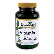 스완슨 비타민 B-1 100mg 캡슐, 250개입, 1개