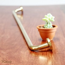 코코디피 고급 골드 스텐 옷가게 벽고정 행거 벽면 옷걸이 헹거, 84cm