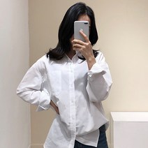 바바 여성용 구김없는 7컬러 오버핏 링클프리 셔츠