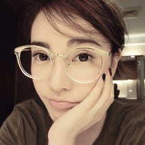 투명 안경테 뿔테 여성 안경