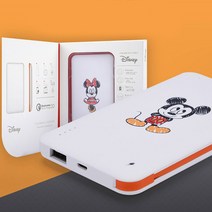 [디즈니정품] 디즈니 고속충전 보조 배터리 10000mAh, 도날드데이지