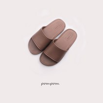 pompom 유니스아동EVA슬리퍼 아동실내슬리퍼 아동거실화 로고인쇄슬리퍼