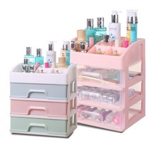 [진성] 3단 다용도 화장품정리함 수납정리함, 화이트(불투명), 1개