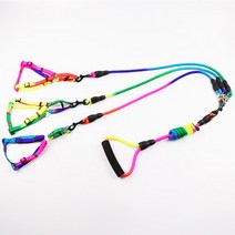 [해외]두마리 세마리 반려견 산책 몸줄 리드줄 L, no.9