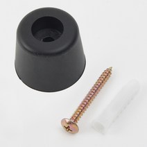 고무도어스토퍼 3번 블랙 32x25mm, 1개