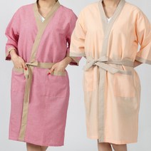 대박가운 DSA87 관리실가운 사우나 검진복 모텔 호텔 한의원, DSA87_오렌지체크, 1개