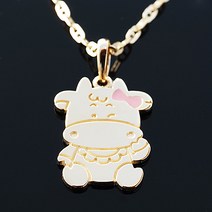 18K GOLD [미아방지목걸이] 소큐트걸_BP592