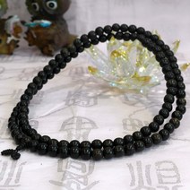 흑단 염주 10mm -108염주팔찌 절 목걸이 불교악세사리