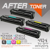 HP 프린터 컬러 레이저젯 Pro M252N 토너(재생토너), 1개, 1_CF400A 검