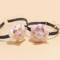 비단길 진경 호박 한복머리띠