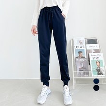  잘빠진 여성용 썸머 밴딩 쿨 조거 팬츠 