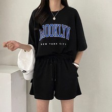  반팔 레터링 상하 세트 루클린SET 