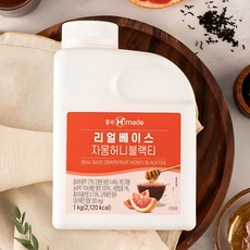 흥국 리얼베이스 자몽허니블랙티 1kg, 종이박스 배송, 6개, 1L