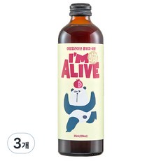 아임얼라이브 콤부차 유리병 석류, 315ml, 1개입, 3개