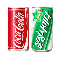 각30개 (총60개) 코카콜라&칠성사이다(업소용) 190ml X 탄산음료/콜라/사이다/탄산/혼합음료/펫음료, 1세트