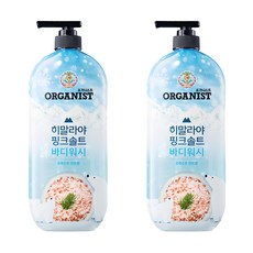 오가니스트 히말라야 핑크솔트 바디워시 포레스트 민트향, 865ml, 2개