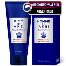 아케이 옴므 프로페셔널 올인원 제모 왁싱 크림, 1개, 165ml