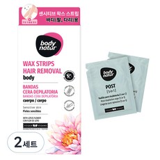 바디네이처 바디 로터스 플라워 왁스스트립 바디용, 2세트