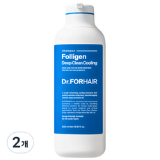 닥터포헤어 폴리젠 딥 클린 쿨링 샴푸, 500ml, 2개