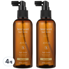 아브카 두피케어 탈모증상완화 맥주효모 헤어토닉, 200ml, 4개