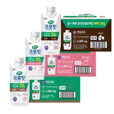 [본사직영] 셀렉스 프로핏 드링크 프로틴 음료 기획set(3종 각12개), 36개, 330ml